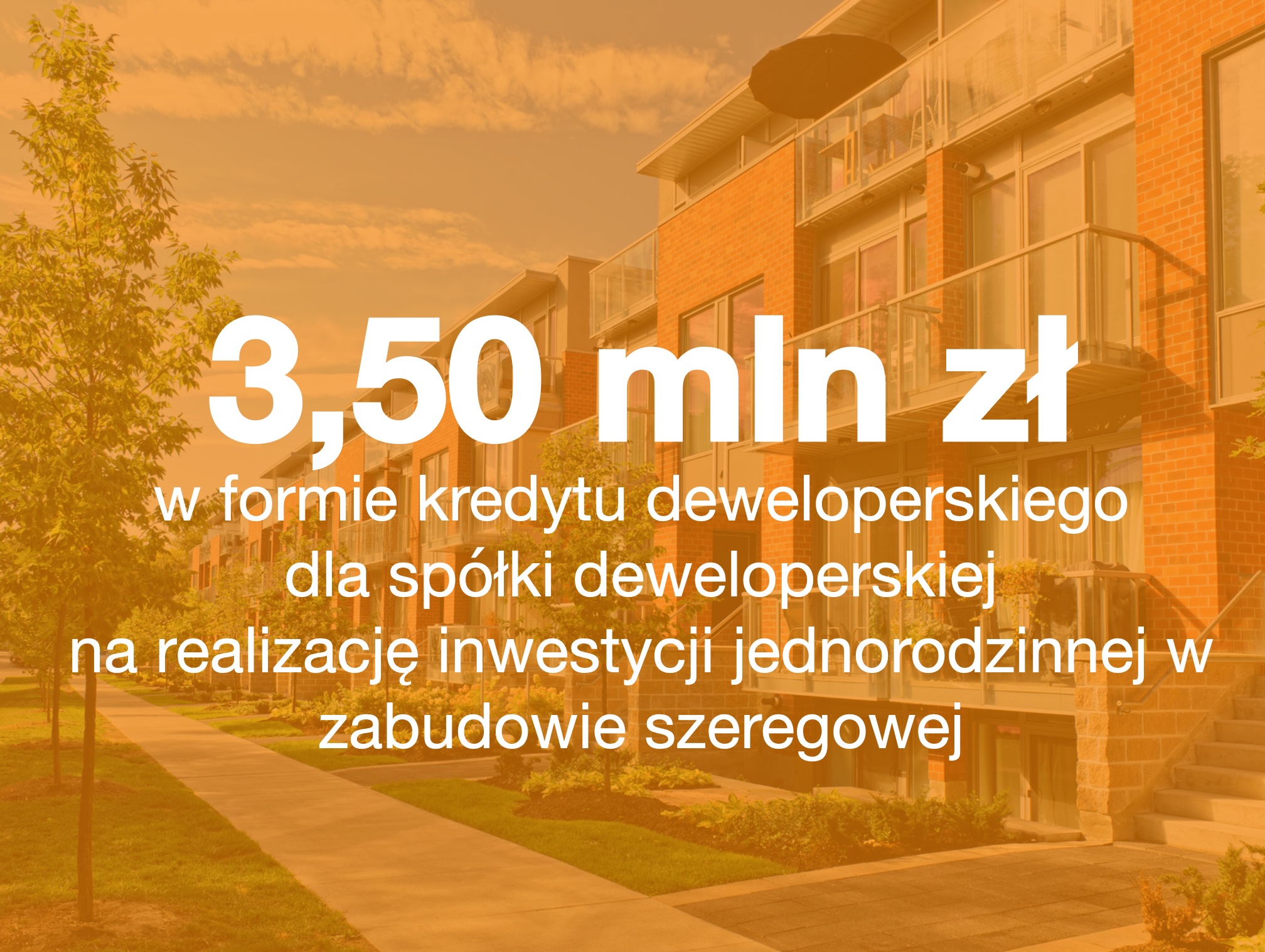 Kredyt deweloperski inwestycja szeregowa