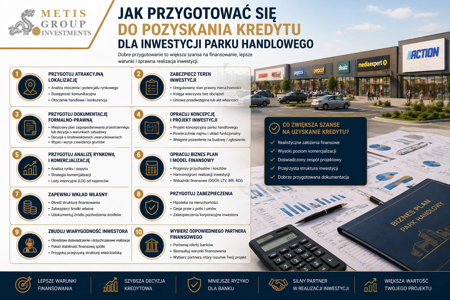 Jak przygotować się do pozyskania kredytu dla inwestycji w park handlowy?